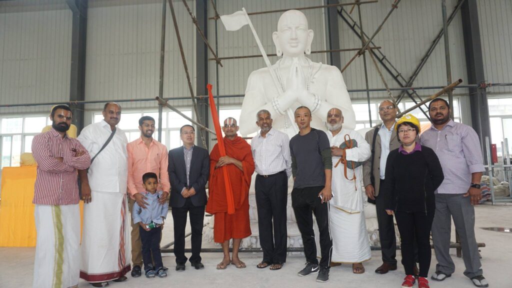 HH Chinna Jeeyar Swamiji China visit to see the progress of the work