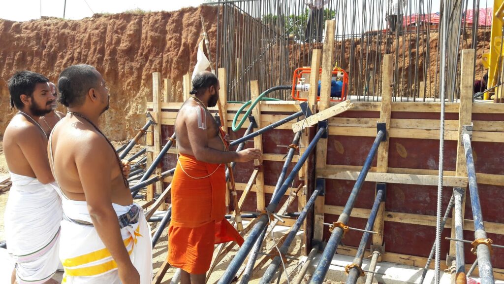 statue of equality Ramanuja pillars