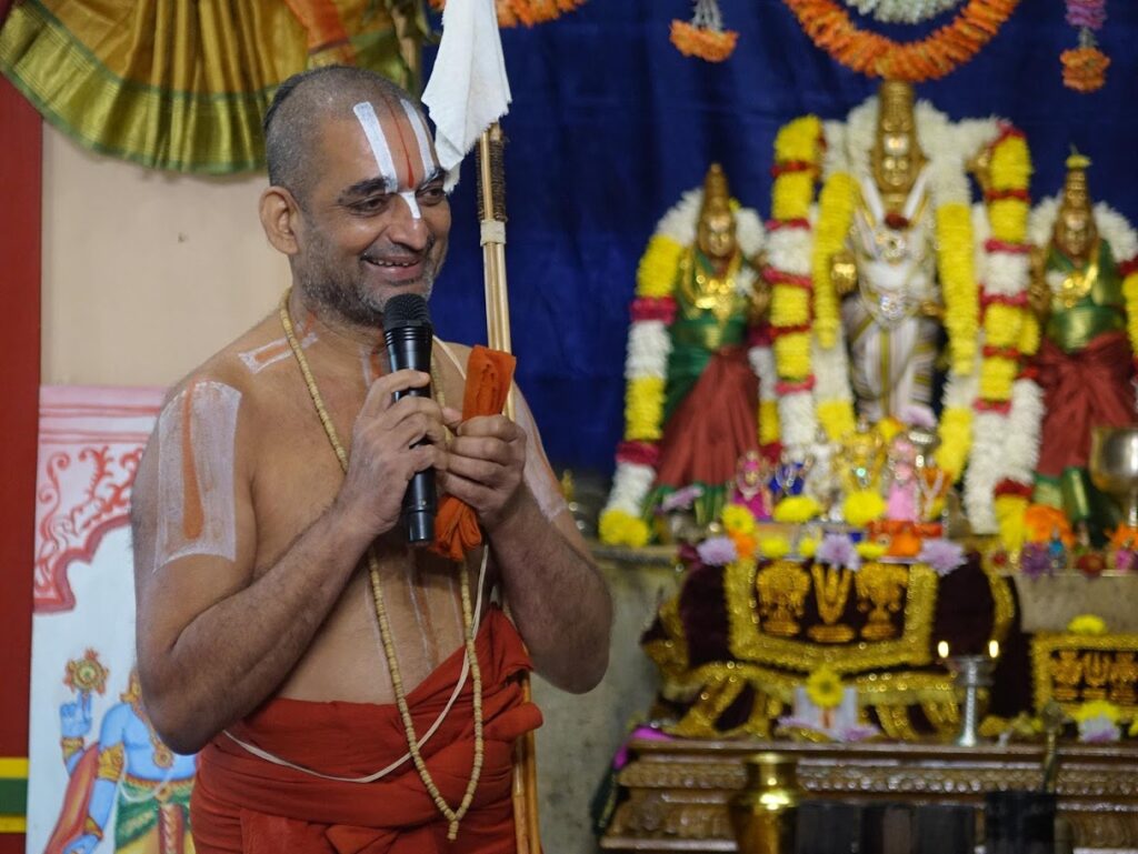Swami reaches USA and explains – Unseen relationship between the Soul and Supreme as unveiled by Ramanujacharya
