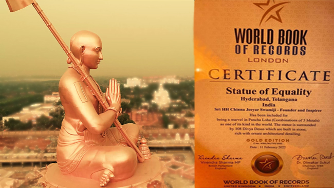 Statue of Equality included in World Book of Records, London