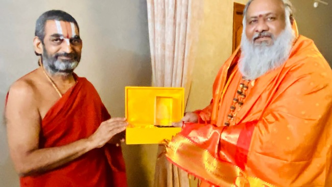 Sriman Mukkamala manasa peetam Sridhar Swamiji Visited Samathamurthy