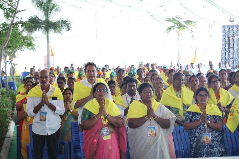Volunteers at Statue of Equality Samatha Kumbh 2024