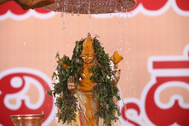 abhishekam to lord