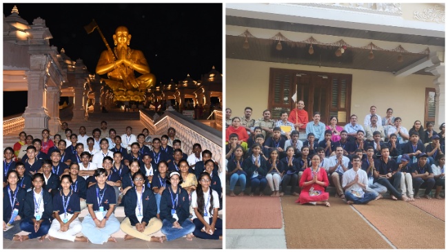 ISRO School Team Visited Statue Of Equality