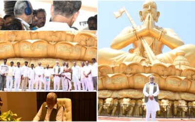 03-06-23 – Sriman Parshottam Rupala Cabinet Minister visited Statue of Equality