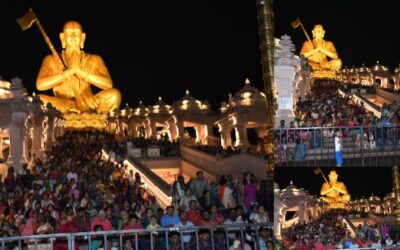 13-08-2023 Devotees Visited Statue of Equality