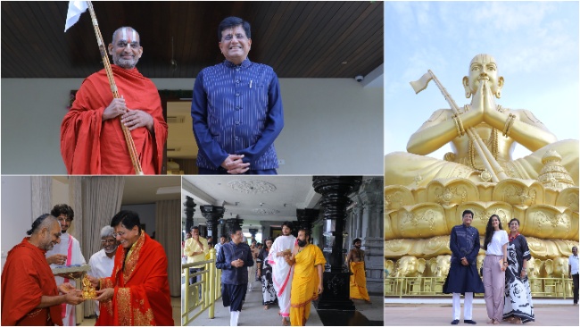 Piyush Goyal Minister of Commerce and Industry visited the Statue of Equality