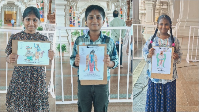 Funtime Kids Share Their Hearts at the Statue of Equality.