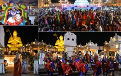 Saran Navaratri Celebrations Day 8 Evening DhairyaLakshmi Alankaram at Statue Of Equality.