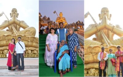 Visitors At The Statue of Equality.