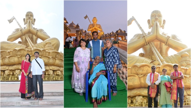 Visitors At The Statue of Equality.