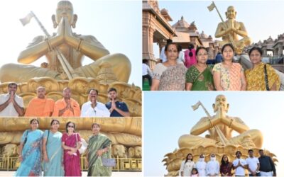 Visitors at the Statue Of Equality