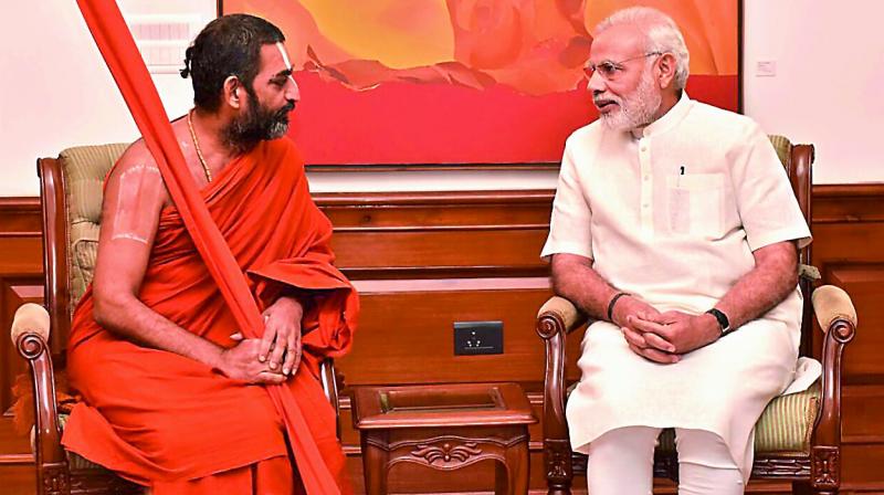 Sri-Chinna-Jeeyar-Swamy-With-Prime-Minister-Narendra-Modi