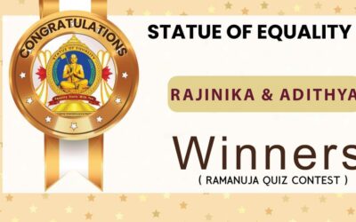 Ramanuja Quiz Contest winner at Statue of Equality