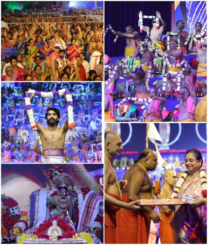 Exchange of malas is accompanied by dance