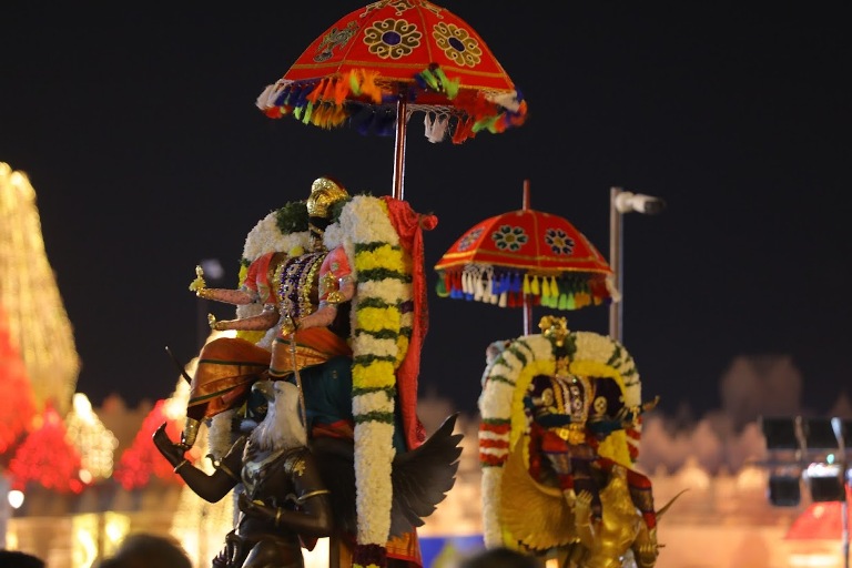 Garuda Vahana Sevas Samatha Kumbh 2025 Statue of Equality