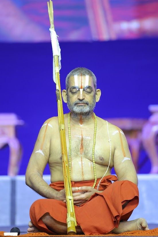 HH Chinna Jeeyar Swamiji Meditation ashtakshari mantra Samatha Kumbh 2025 Statue of Equality