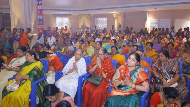Devotees immersed in experiencing Abhishekam Samatha Kumbh 2025 Day1