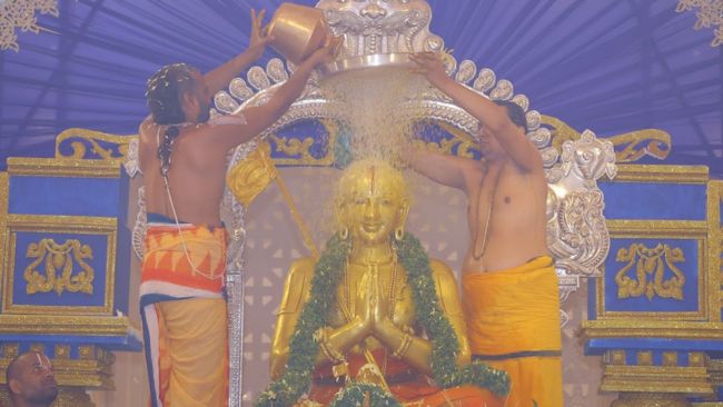 Sri Ramanujacharya Abhishekam offered Samatha Kumbh 2025 Day1