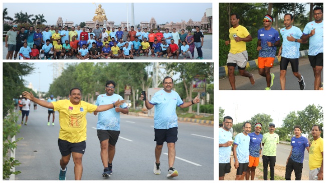 Morning Miles, Massive Vibes – LB Nagar Runners at Statue of Equality