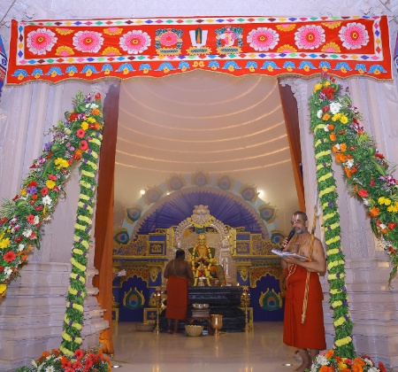 Sanctum Sanctorum of SoE nicely decorated to start the annual festivities.
