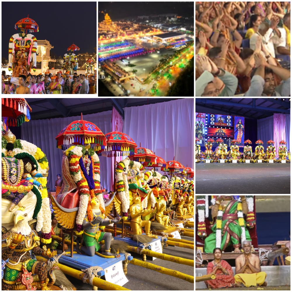 Swami Ramanuja enjoying the spectacle