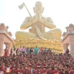 Student Visit St Anthonys High School Kompally at Statue of Equality