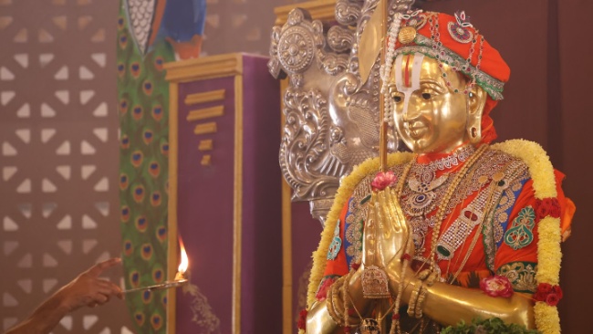 Swarna Ramanujacharya Swami Ardra Abhishekam