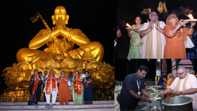 Jharkhand Rajya Sabha MP Dr. Pradeep Verma Ji Pays a Divine Visit to the Statue of Equality