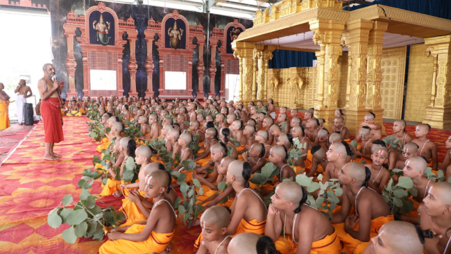 Putrakamishti Yagam and Upakarma celebrated grandly