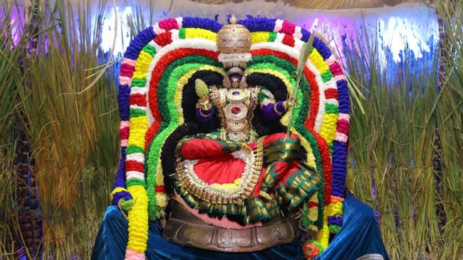 Saran Navaratri Celebrations Day 6 Dhanya Lakshmi Alankaram